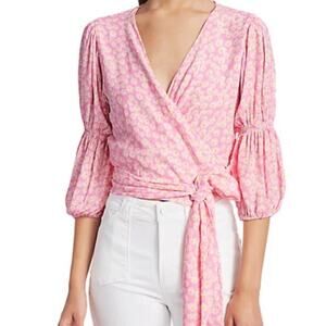 NWT Faithfull The Brand‎ Floral Bisset Wrap Top